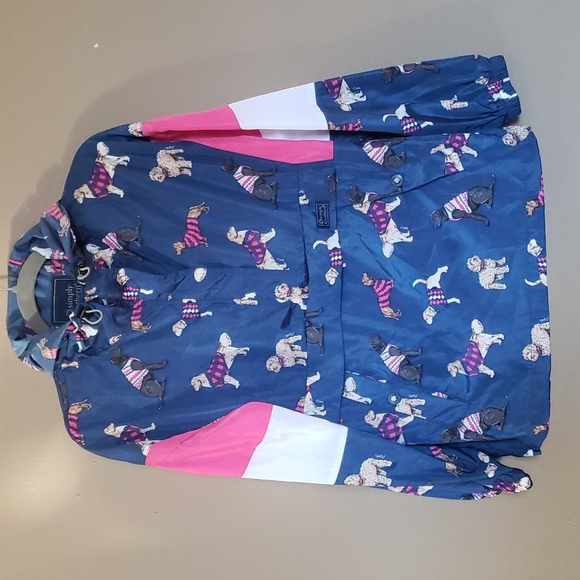 Jackets & Blazers - Simply Southern Dogs Hooded Rain Jacket